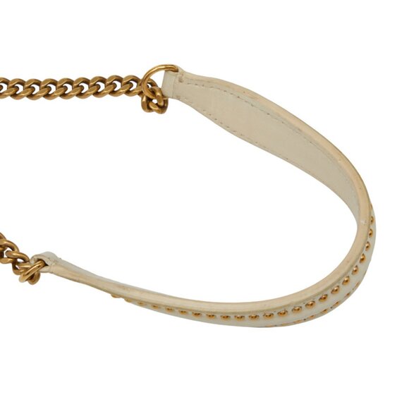 CHRISTIAN DIOR White Leather Shoulder Bag - Picture 6 of 13